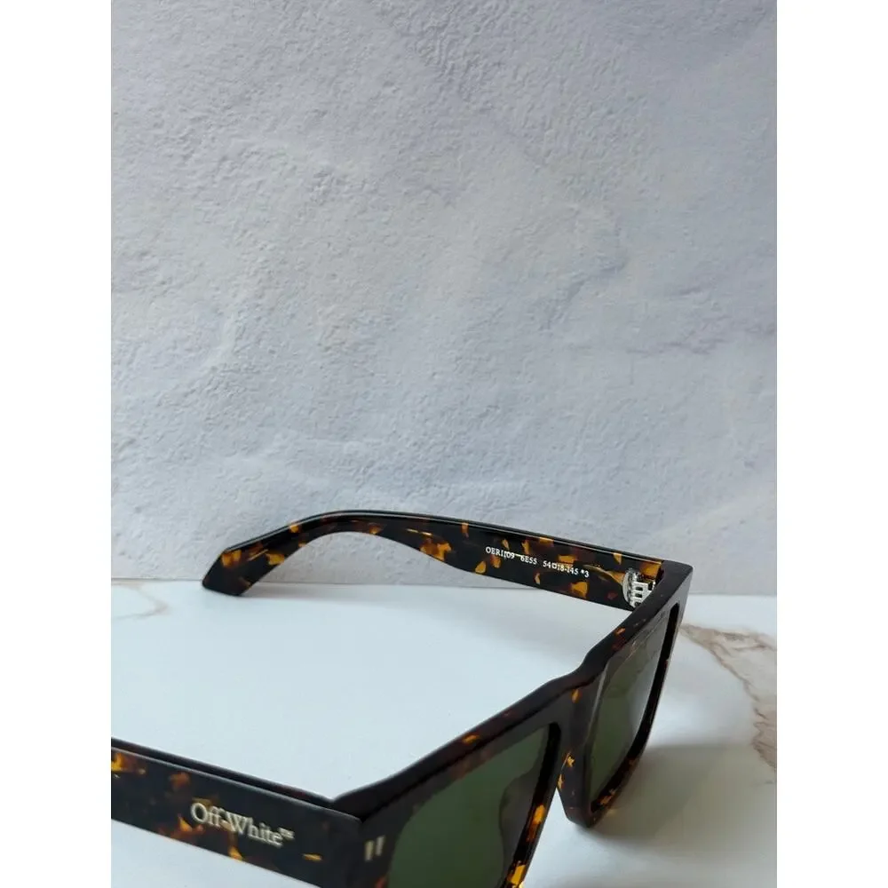 NEW Off White Lawton OERI09 Brown Green Unisex Sunglasses